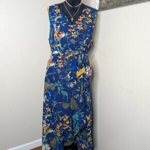Sangria blue floral maxi dress size 22w